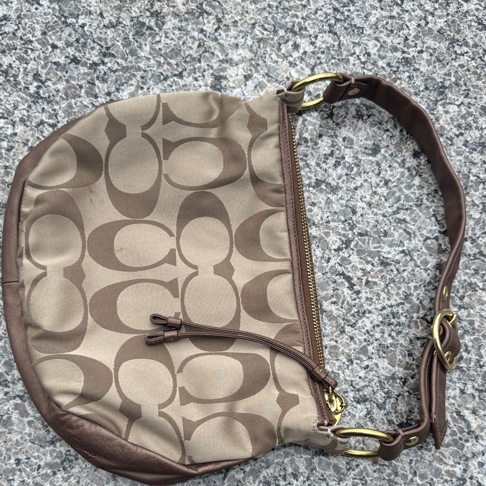Coach Monogrammed Shoulder Bag
